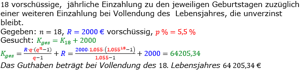 Rentenrechnung Lösungen zum Aufgabensatz 3 Blatt 2/1 Fortgeschritten/© by www.fit-in-mathe-online.de