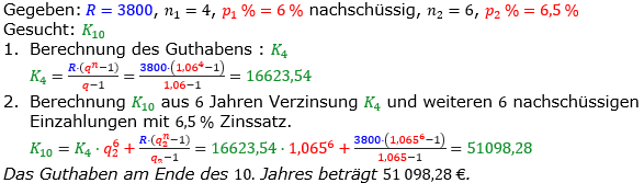 Rentenrechnung Lösungen zum Aufgabensatz 8 Blatt 2/1 Fortgeschritten/© by www.fit-in-mathe-online.de