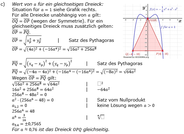 Abitur allg. bildendes Gymnasium Wahlteil Analysis 2020-12 Lösung Bild 2/© by www.fit-in-mathe-online.de