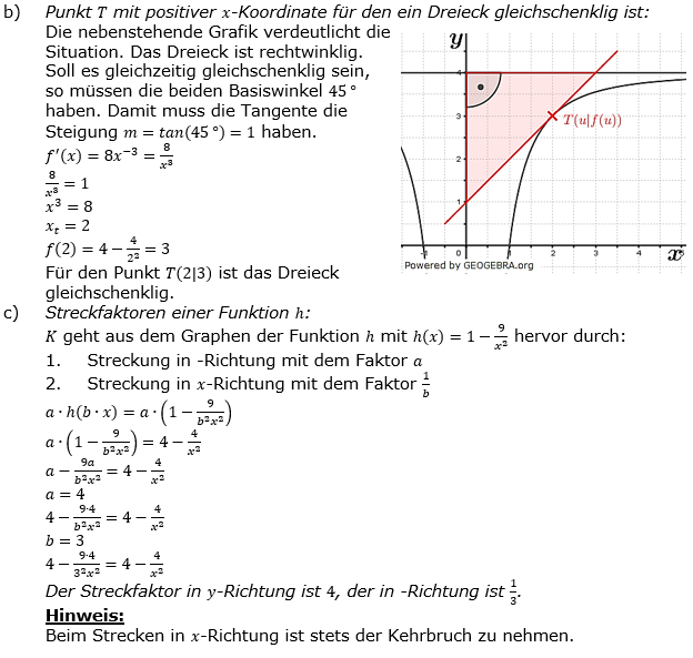 Abitur allg. bildendes Gymnasium Wahlteil Analysis 2020-22 Lösung Bild 2/© by www.fit-in-mathe-online.de