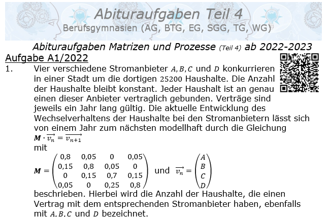 Mathe Abi 2023 Nrw Lösungen 2022-2023 Matrizen|Prozesse BG Abituraufgaben A4