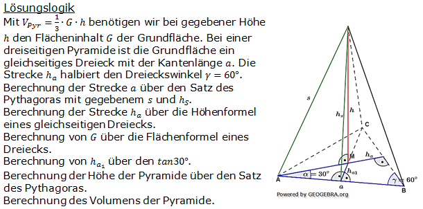 Realschulabschluss Besondere Pyramiden Lösungen Übungsaufgabe A2 Bild 1/© by www.fit-in-mathe-online.de