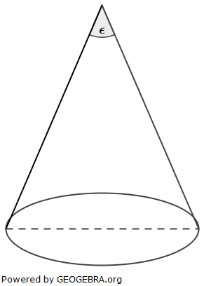 Berechnen Sie die Oberfläche des Zylinders, der denselben Radius und dieselbe Höhe wie der Kreiskegel besitzt. (Realschulabschluss Kreiskegel Kugel Übungen Aufgabengraphik A4/© by www.fit-in-mathe-online.de)