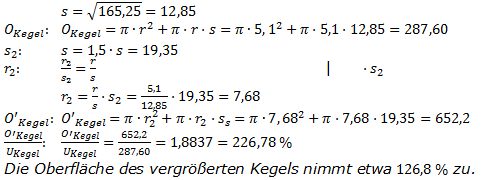 Realschulabschluss Kreiskegel Kugel Lösung Übungsaufgabe A5 Bild 3/© by www.fit-in-mathe-online.de