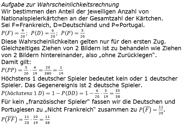 Realschulabschluss Zufall und Wahrscheinlichkeit Lösungen Pflichtteilaufgabe A4/2024 Bild 1/© by www.fit-in-mathe-online.de