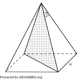Von einer quadratischen Pyramide sind gegeben: (Realschulabschluss Quadratische Pyramiden Pflichtteil P2/2012/© by www.fit-in-mathe-online.de)