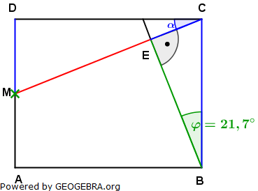 Realschulabschluss Trigonometrie Pflichtteil P22011 Lösungs-Graphik/© by www.fit-in-mathe-online.de