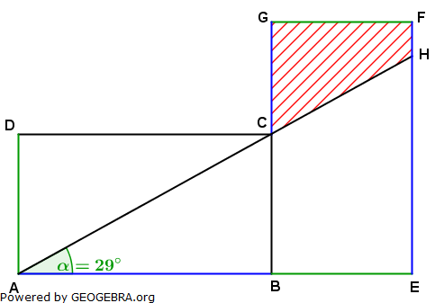 Realschulabschluss Trigonometrie Pflichtteil P12012 Lösungs-Graphik/© by www.fit-in-mathe-online.de