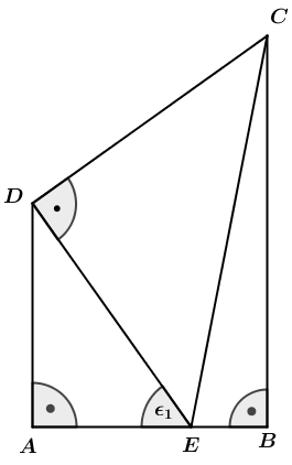 Im Viereck ABCD sind gegeben: (Realschulabschluss Pflichtteilaufgaben Trigonometrie Aufgabengraphik P12014/© by www.fit-in-mathe-online.de)