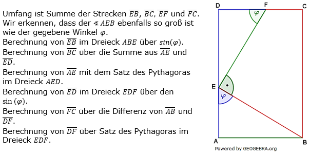Realschulabschluss Trigonometrie Pflichtteil P191L02 Lösung Bild 1/© by www.fit-in-mathe-online.de