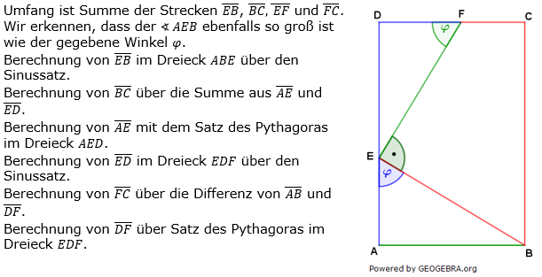 Realschulabschluss Trigonometrie Pflichtteil P12019 Lösung Sinussatz Bild 1/© by www.fit-in-mathe-online.de