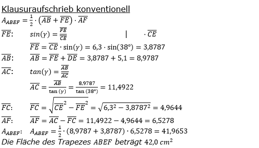 Realschulabschluss Trigonometrie Pflichtteil P22019 Lösung Bild 2/© by www.fit-in-mathe-online.de