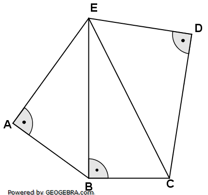 Gegeben ist das Fünfeck ABCDE mit: (Realschulabschluss Übungsaufgaben Trigonometrie Aufgabengraphik A01/© by www.fit-in-mathe-online.de)