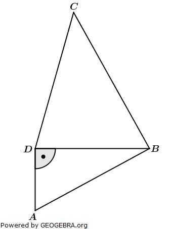 Gegeben ist das Viereck ABCD mit: (Realschulabschluss Übungsaufgaben Trigonometrie Aufgabengraphik A02/© by www.fit-in-mathe-online.de)