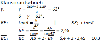 Realschulabschluss Trigonometrie Übungsaufgabe A05 Lösung Bild 2/© by www.fit-in-mathe-online.de