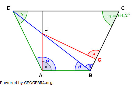 Realschulabschluss Trigonometrie Wahlteil W4a2003 Lösungs-Graphik/© by www.fit-in-mathe-online.de