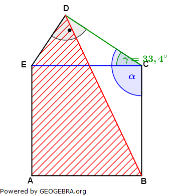 Realschulabschluss Trigonometrie Wahlteil W3a2004 Lösungs-Graphik/© by www.fit-in-mathe-online.de