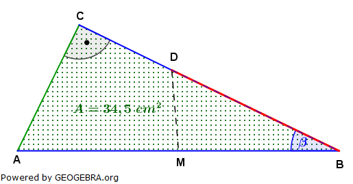 Realschulabschluss Trigonometrie Wahlteil W4b2006 Lösungs-Graphik/© by www.fit-in-mathe-online.de