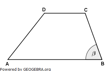 Vom Trapez ABCD sind bekannt: (Realschulabschluss Wahlteilaufgaben Trigonometrie Aufgabengraphik W1a2012/© by www.fit-in-mathe-online.de)