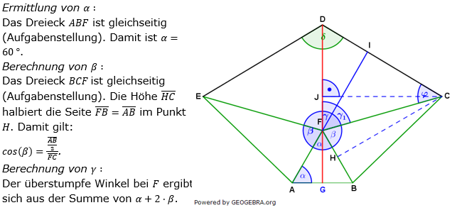 Realschulabschluss Trigonometrie Wahlteil W1a2019 Lösung Bild 1/© by www.fit-in-mathe-online.de