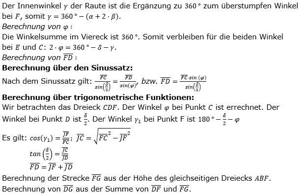 Realschulabschluss Trigonometrie Wahlteil W1a2019 Lösung Bild 2/© by www.fit-in-mathe-online.de
