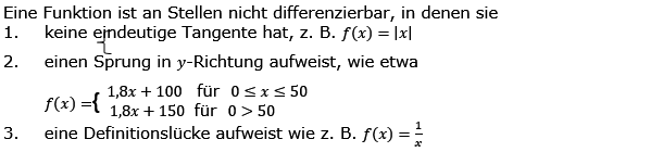 Differenzierbarkeit und Stetigkeit Lösungen zum Aufgabensatz 2 Blatt 3/2 Expert Bild 1/© by www.fit-in-mathe-online.de