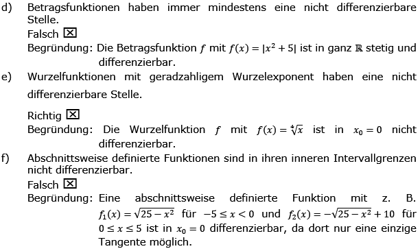 Differenzierbarkeit und Stetigkeit Lösungen zum Aufgabensatz 3 Blatt 3/2 Expert Bild 2/© by www.fit-in-mathe-online.de