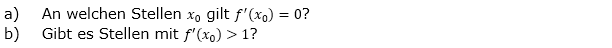 Gegeben ist die Funktion f mit f(x)=x^2/(1+e^x) für x ∈ |R. (Grafik A220401 im Aufgabensatz 4 Blatt 2/2 Fortgeschritten zur Ableitung der Exponentialfunktion /© by www.fit-in-mathe-online.de)