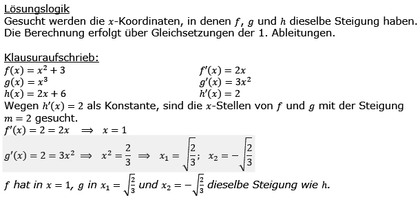 Summenregel bzw. Differenzregel der Ableitungen Lösungen zum Aufgabensatz 4 Blatt 3/1 Expert Bild 1/© by www.fit-in-mathe-online.de