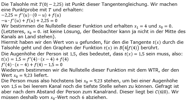 Tangente und Normale in der Differenzialrechnung. Lösungslogik zum Aufgabensatz 3 Blatt 3/4 Expert Bild 2/© by www.fit-in-mathe-online.de