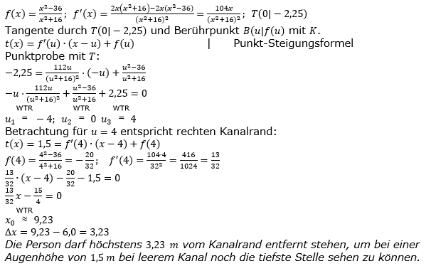 Tangente und Normale in der Differenzialrechnung. Lösungs zum Aufgabensatz 3 Blatt 3/4 Expert Bild 1/© by www.fit-in-mathe-online.de
