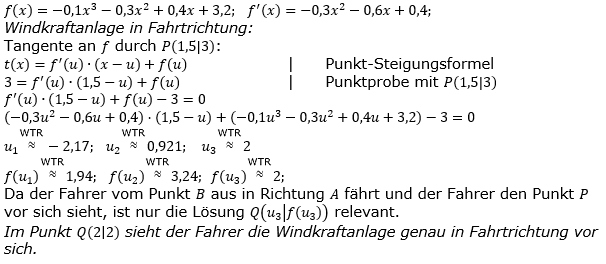 Tangente und Normale in der Differenzialrechnung. Lösungsen zum Aufgabensatz 5 Blatt 3/4 Expert Bild 1/© by www.fit-in-mathe-online.de