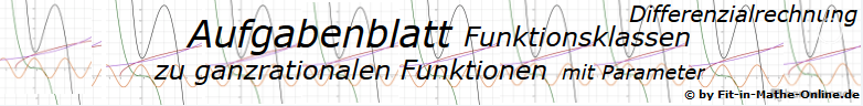 Ganzrationale Funktionen mit Parameter der Funktionsklassen Aufgaben und Lösungen/© by www.fit-in-mathe-online.de