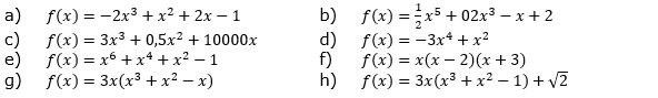 Gib eine Funktion an, die das Verhalten des Graphen von f nahe 0 beschreibt. (Grafik A110501 im Aufgabensatz 5 Blatt 1/1 Grundlagen zu Ganzrationalen Funktionen in den Funktionsklassen /© by www.fit-in-mathe-online.de)
