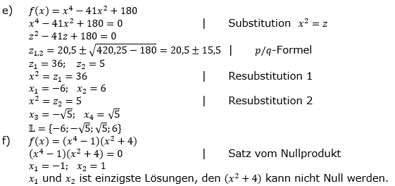 Ganzrationale Funktionen Lösungen zum Aufgabensatz 7 Blatt 1/3 Grundlagen Bild 2/© by www.fit-in-mathe-online.de