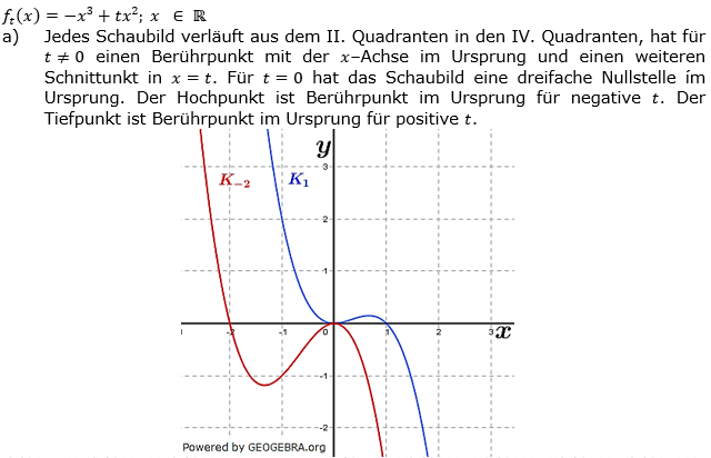 Ganzrationale Funktionen Lösungen zum Aufgabensatz 2 Blatt 3/1 Expert Bild 1/© by www.fit-in-mathe-online.de