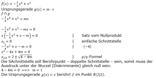 Ganzrationale Funktionen Lösungen zum Aufgabensatz 1 Blatt 3/5 Expert Bild 1/© by www.fit-in-mathe-online.de