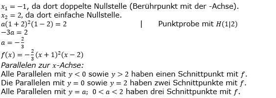 Ganzrationale Funktionen Lösungen zum Aufgabensatz 5 Blatt 3/5 Expert Bild 1/© by www.fit-in-mathe-online.de