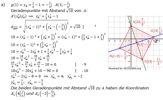 Lineare Funktionen der Funktionsklassen. Lösungen zum Aufgabensatz 5 Blatt 2/2 Fortgeschritten Bild 1 /© by www.fit-in-mathe-online.de