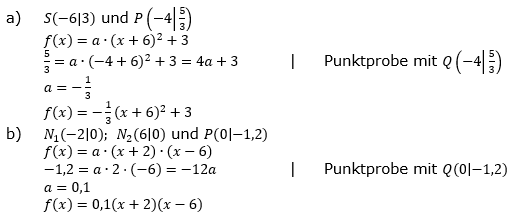 Quadratische Funktionen (Parabeln) der Funktionsklassen. Lösungen zum Aufgabensatz 10 Blatt 1/4 Grundlagen Bild 1 /© by www.fit-in-mathe-online.de