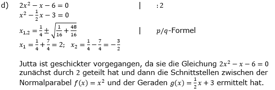 Quadratische Funktionen der Funktionsklassen. Lösungen zum Aufgabensatz 11 Blatt 2/4 Fortgeschritten Bild 2 /© by www.fit-in-mathe-online.de
