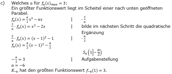 Quadratische Funktionen der Funktionsklassen. Lösungen zum Aufgabensatz 02 Blatt 3/5 Expert Bild 3 /© by www.fit-in-mathe-online.de