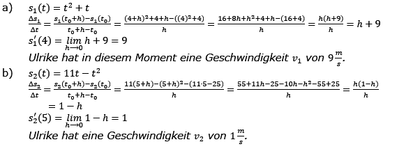 Vom Differenzenquotienten zur Ableitung Lösungen zum Aufgabensatz 3 Blatt 1/1 Grundlagen Bild 1/© by www.fit-in-mathe-online.de