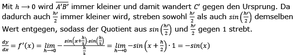 Vom Differenzenquotienten zur Ableitung Lösungen zum Aufgabensatz 2 Blatt 4/1 Universität Bild 2/© by www.fit-in-mathe-online.de
