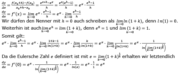 Vom Differenzenquotienten zur Ableitung Lösungen zum Aufgabensatz 3 Blatt 4/1 Universität Bild 1/© by www.fit-in-mathe-online.de