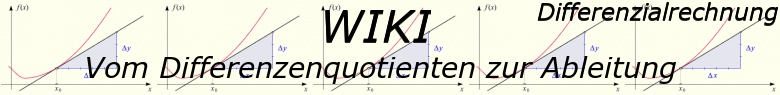WIKI zum Differenzenquotienten zur Ableitung / © by Fit-in-Mathe-Online.de