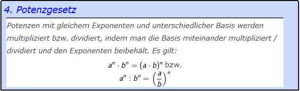 Tooltip des 4. Potenzgesetzes (Potenzen mit gleichem Exponenten Grundlagen Blatt 2/© by www.fit-in-mathe-online.de)