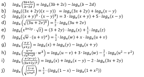 Logarithmengesetze zum Aufgabensatz 3 Fortgeschritten Blatt 02 © by www.fit-in-mathe-online.de