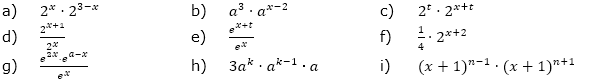 Vereinfache den Term. (Aufgabensatz 1 Blatt 2/1 Fortgeschritten zu Potenzen mit gleicher Basis/© by www.fit-in-mathe-online.de)