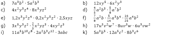 Vereinfache. (Aufgabensatz 3 Blatt 2/2 Fortgeschritten zu Potenzen mit gleicher Basis/© by www.fit-in-mathe-online.de)